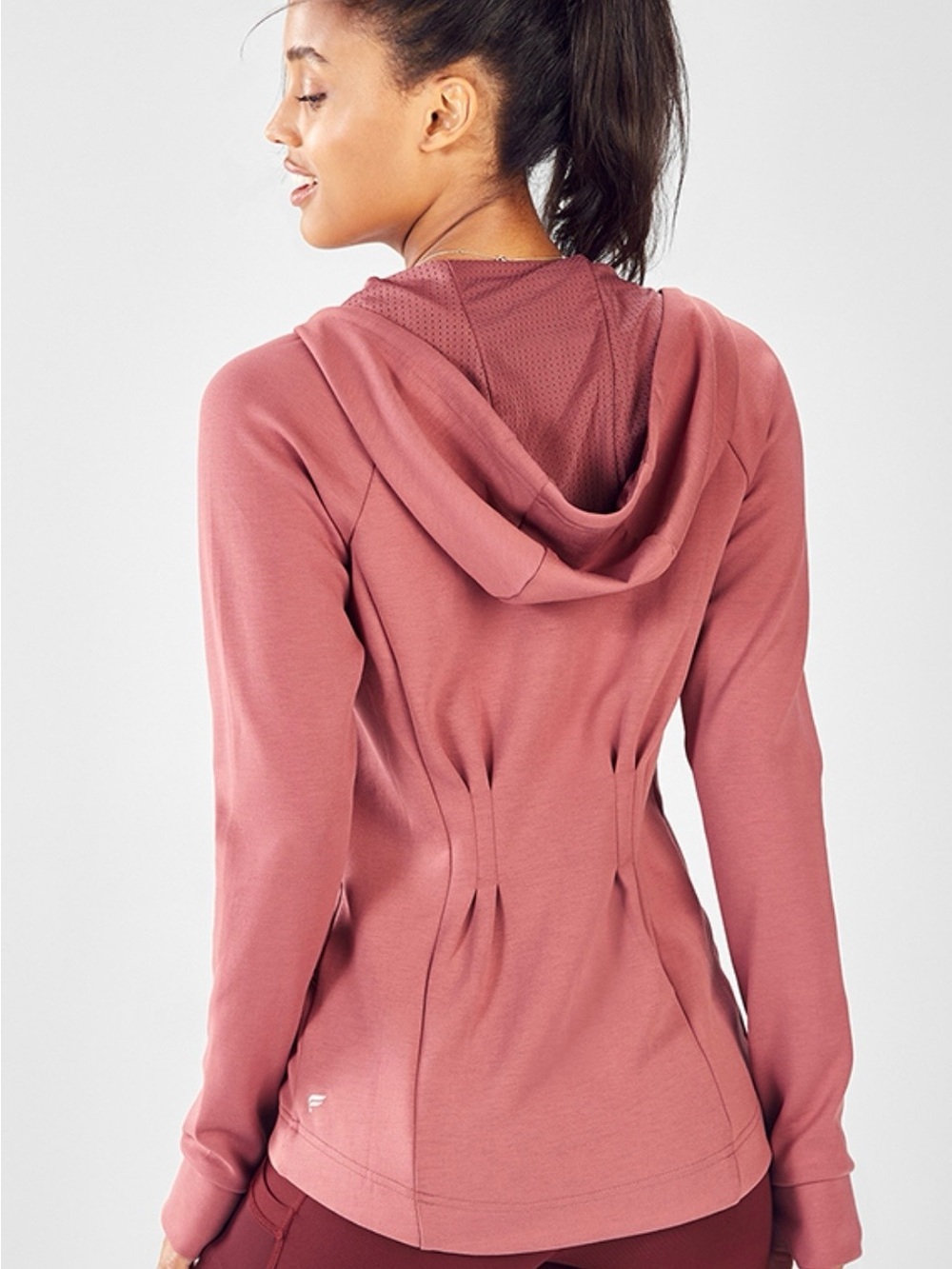 Fabletics Rose Dust Sammy Hooded Jacket